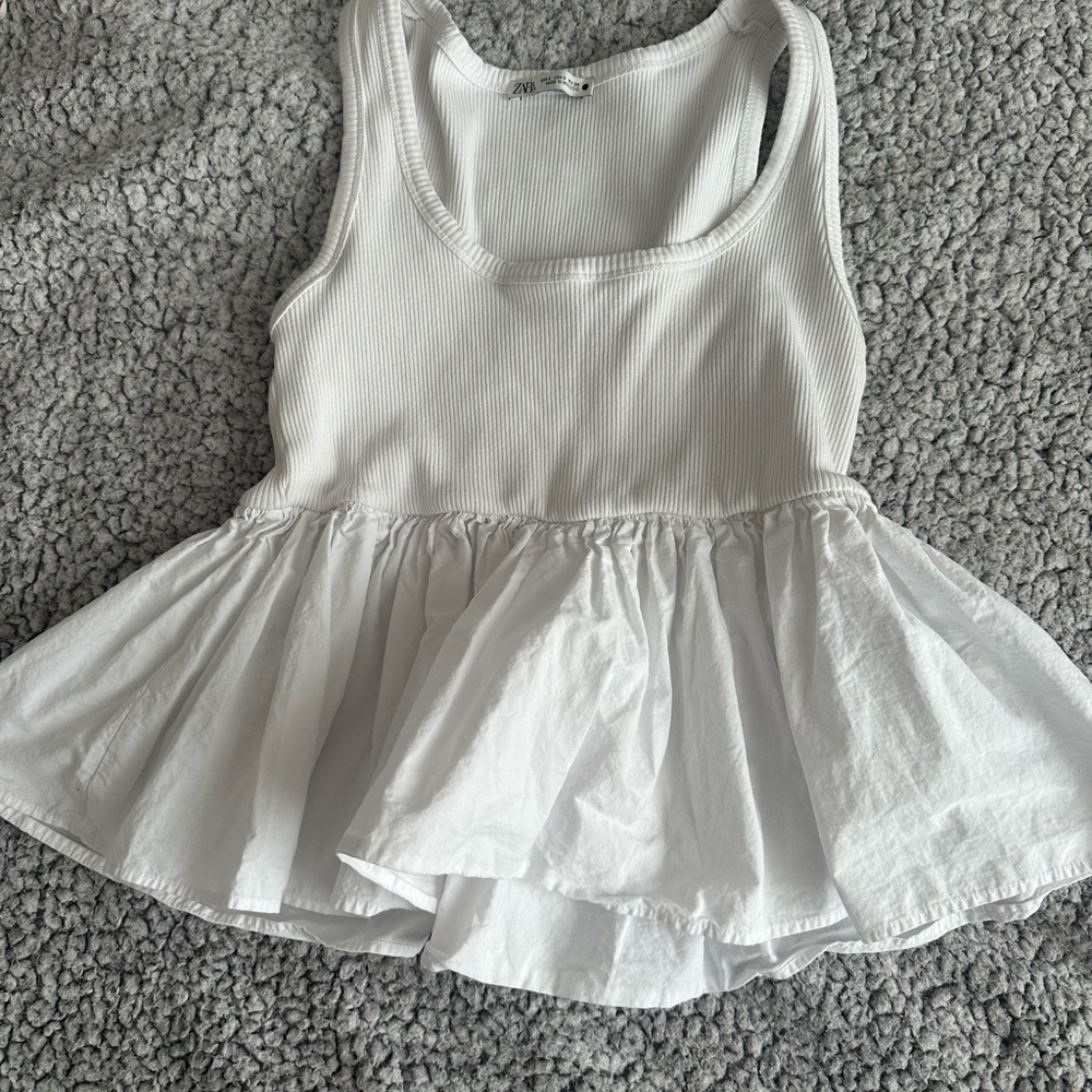 Zara Peplum tank top
